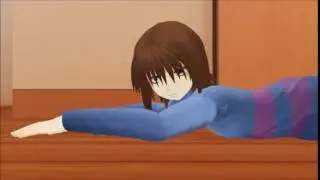 [MMD x Undertale] Didn't say chill Dude Flowerfell sans and frisk