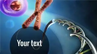 Biology Prezi template with molecular structure