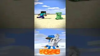 MINECRAFT 1000 PING huggy wuggy and herobrine save princess poppy playtime and mermaid MEXA REMIX