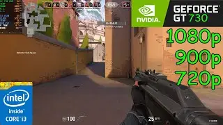 Valorant - i3 2120 + GT 730 2GB - 1080p, 900p, 720p