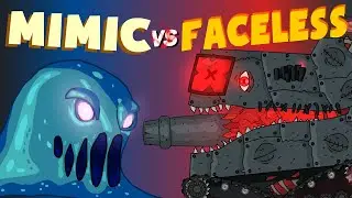 Gladiator battles : Mimic versus Faceless   Cartoons about tanks