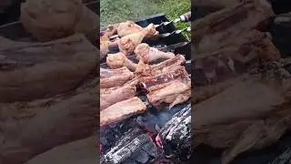 жарим правильно шашлычок.