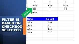 Mastering Data Filtering in Google Sheets using Checkboxes and FILTER, TRANSPOSE, UNIQUE & more.