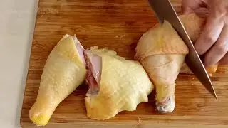 Delicious CHICKEN with garlic sauce! Quick lunch in a pan.