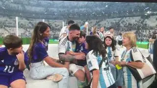 Messi with family in FIFA  world cup 2022