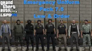 GTA 5 LSPDFR Police Mod Showcase | Emergency Uniform Pack 7.5 | Law & Order | Tactical Uniforms