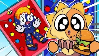 100 Mystery Buttons But Only One Lets You Escape | SUN VS MOON | FNAF Security Breach COMPILATION