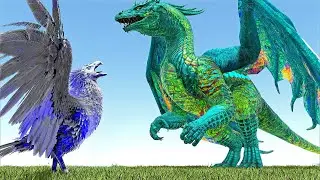 ASCENDED CELESTIAL ARGENTAVIS (P-F) VS MILF FROZEN DRAGON BOSS (ARK SURVIVAL EVOLVED BATTLE)