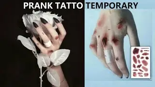 Prank TOys Temporarry Tatto Horror Halloween Sticker 8PCS 522-97