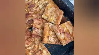 Яблоки и слоёное тесто! И вкусный десерт готов!