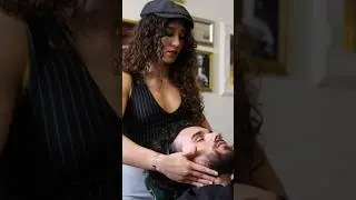 ASMR 💈LADY BARBER & JOHNNY “THE STREET ARTIST” 