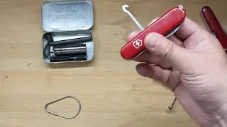 Волшебный крюк на Victorinox и коробка Altoids /Magic hook on Victorinox and the knife for Altoids