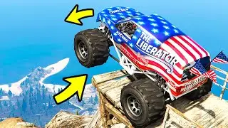 ЧТО БУДЕТ ЕСЛИ СКИНУТЬ МАШИНУ МОНСТР С ГОРЫ ЧИЛИАД В ГТА 5 МОДЫ GTA 5 ИГРЫ ВИДЕО MODS