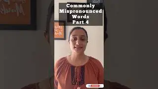 Commonly Mispronounced Words| Part 4 