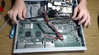 Разборка свитча Nortel в поиске золота.