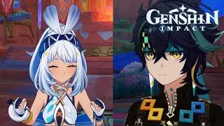 The Traveler and Paimon meet Kinich and Mualani | Natlan archon quest Chapter V: Act I | Genshin 5.0