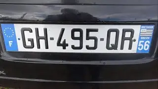 Особенности крепления номера во Франции