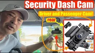 Road Witness Security Dash Camera. Front Rear Driver & Passenger Cameras.  Easy Install 