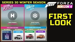 Forza Horizon 4 Series 30 Winter First Look Walk Through Cars, Events, Tune Codes, Custom Blueprints