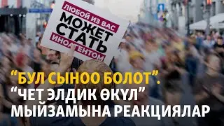 “Бул сыноо болот”. “Чет элдик өкүл” мыйзамына реакциялар
