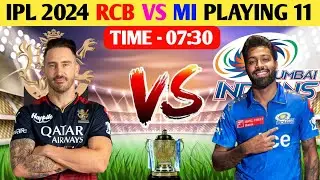 rcb vs mi 2024 | ipl 2024 Rcb vs Mi Team Comparison 2024 | RCB vs MI playing 11 2024, IPL RCB vs mi