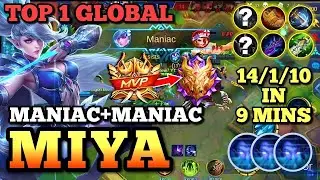 Insane Attack Speed!100% Deadly!! MIYA  New Revamped Gameplay!! - Build Top 1 Global Miya ~ MLBB