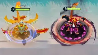 Charizard Knight vs Dark Lord Style Holowear Comparison - Pokémon Unite