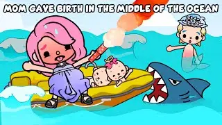 Mom Gave Birth In The Middle Of The Ocean 😱🍼🌊| Sad Story | Toca Life Story / Toca Boca