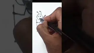 easy drawing 🐜 ant 😱 #drawing #youtubeshorts #art