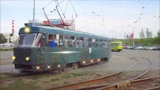 Трамвай Татра Парковый мкр Плотинка уточки Белинского как же я устал
