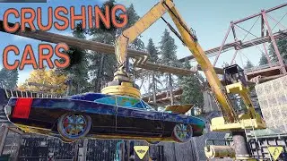 CRUSHING CARS 🏗️🚗💀 - Junkyard Simulator: First Car (Prologue 2)