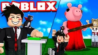 BOTÃO MALUCO QUE FAZ APARECER O PORQUINHO PIGGY | Roblox - Don't Press The Button