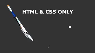 How to create a cricket bat ball using HTML and CSS Only.| Amin Coding.