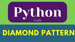 Python Pattern Program * for loop in python  * diamond pattern | python shorts 