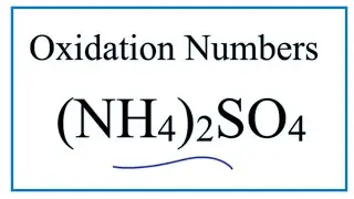 How to find the Oxidation Numbers for  (NH4)2SO4