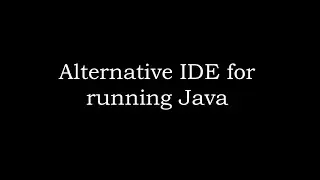 Alternative IDE for developing in JAVA