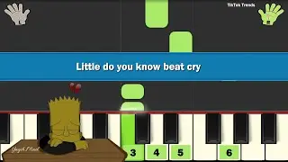 Little do you know beat cry | Easy Piano Tutorial
