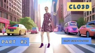 Make Dress Pattern CLO 3D Free Online (2-2)