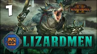 THE MIGHT OF KROQ-GAR! Total War: Warhammer 2 - Lizardmen Campaign - Kroq-Gar #1