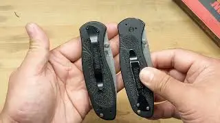 Нож Kershaw Blur против его китайской подделки  / Kershaw Blur knife VS Chinese fake (clone) knife