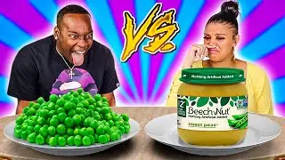 ADULT VS BABY FOOD CHALLENGE