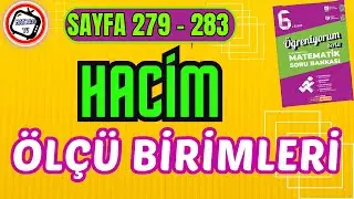 Hacim Ölçü Birimleri, Matsev Öğreniyorum Serisi, Sayfa 279-283