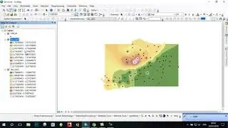 Spatial interpolation in Arc Gis IDW & Kriging