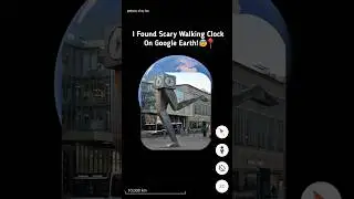 😰 I Found Scary Walking Clock On Google Earth and Google Maps! 🗺️📍#shorts #mysteryofmygeo