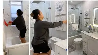 CLEAN + DECORATE WITH ME | SPRING BATHROOM DECOR + ORGANIZATION
