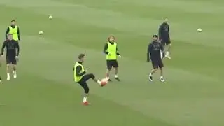 Casemiro score's a scorcher of a goal in training ground