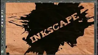 Inkscape. Эпизод 087 — Пятно краски (Episode 087 – Paint Splatter on Textured Background)