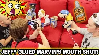 JEFFY GLUED MARVIN'S MOUTH SHUT!
