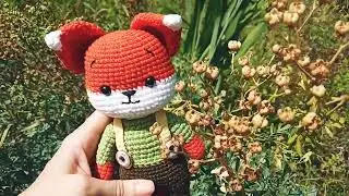 ✓Crochet fox Amigurumi toy fox [Лисёнок крючком]