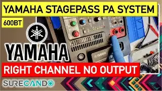 Yamaha Stagepass 600BT portable PA system. Right channel not working.